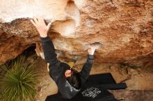 Bouldering in Hueco Tanks on 03/30/2019 with Blue Lizard Climbing and Yoga

Filename: SRM_20190330_1306461.jpg
Aperture: f/5.6
Shutter Speed: 1/200
Body: Canon EOS-1D Mark II
Lens: Canon EF 16-35mm f/2.8 L