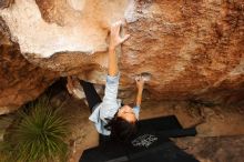 Bouldering in Hueco Tanks on 03/30/2019 with Blue Lizard Climbing and Yoga

Filename: SRM_20190330_1318460.jpg
Aperture: f/5.6
Shutter Speed: 1/320
Body: Canon EOS-1D Mark II
Lens: Canon EF 16-35mm f/2.8 L