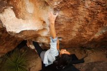 Bouldering in Hueco Tanks on 03/30/2019 with Blue Lizard Climbing and Yoga

Filename: SRM_20190330_1318521.jpg
Aperture: f/5.6
Shutter Speed: 1/400
Body: Canon EOS-1D Mark II
Lens: Canon EF 16-35mm f/2.8 L