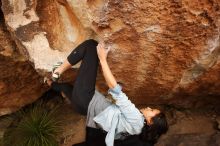 Bouldering in Hueco Tanks on 03/30/2019 with Blue Lizard Climbing and Yoga

Filename: SRM_20190330_1319050.jpg
Aperture: f/5.6
Shutter Speed: 1/400
Body: Canon EOS-1D Mark II
Lens: Canon EF 16-35mm f/2.8 L