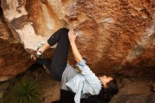 Bouldering in Hueco Tanks on 03/30/2019 with Blue Lizard Climbing and Yoga

Filename: SRM_20190330_1319050.jpg
Aperture: f/5.6
Shutter Speed: 1/400
Body: Canon EOS-1D Mark II
Lens: Canon EF 16-35mm f/2.8 L