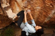 Bouldering in Hueco Tanks on 03/30/2019 with Blue Lizard Climbing and Yoga

Filename: SRM_20190330_1319060.jpg
Aperture: f/5.6
Shutter Speed: 1/400
Body: Canon EOS-1D Mark II
Lens: Canon EF 16-35mm f/2.8 L