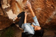 Bouldering in Hueco Tanks on 03/30/2019 with Blue Lizard Climbing and Yoga

Filename: SRM_20190330_1319061.jpg
Aperture: f/5.6
Shutter Speed: 1/500
Body: Canon EOS-1D Mark II
Lens: Canon EF 16-35mm f/2.8 L