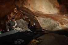 Bouldering in Hueco Tanks on 03/30/2019 with Blue Lizard Climbing and Yoga

Filename: SRM_20190330_1343070.jpg
Aperture: f/5.6
Shutter Speed: 1/250
Body: Canon EOS-1D Mark II
Lens: Canon EF 16-35mm f/2.8 L