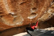 Bouldering in Hueco Tanks on 03/30/2019 with Blue Lizard Climbing and Yoga

Filename: SRM_20190330_1433360.jpg
Aperture: f/5.6
Shutter Speed: 1/250
Body: Canon EOS-1D Mark II
Lens: Canon EF 16-35mm f/2.8 L