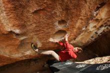 Bouldering in Hueco Tanks on 03/30/2019 with Blue Lizard Climbing and Yoga

Filename: SRM_20190330_1433510.jpg
Aperture: f/5.6
Shutter Speed: 1/250
Body: Canon EOS-1D Mark II
Lens: Canon EF 16-35mm f/2.8 L