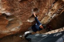 Bouldering in Hueco Tanks on 03/30/2019 with Blue Lizard Climbing and Yoga

Filename: SRM_20190330_1438500.jpg
Aperture: f/5.6
Shutter Speed: 1/250
Body: Canon EOS-1D Mark II
Lens: Canon EF 16-35mm f/2.8 L