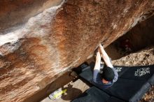 Bouldering in Hueco Tanks on 03/30/2019 with Blue Lizard Climbing and Yoga

Filename: SRM_20190330_1442110.jpg
Aperture: f/5.6
Shutter Speed: 1/250
Body: Canon EOS-1D Mark II
Lens: Canon EF 16-35mm f/2.8 L