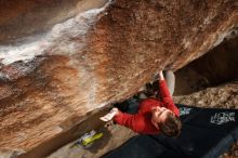 Bouldering in Hueco Tanks on 03/30/2019 with Blue Lizard Climbing and Yoga

Filename: SRM_20190330_1446130.jpg
Aperture: f/5.6
Shutter Speed: 1/250
Body: Canon EOS-1D Mark II
Lens: Canon EF 16-35mm f/2.8 L