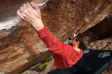 Bouldering in Hueco Tanks on 03/30/2019 with Blue Lizard Climbing and Yoga

Filename: SRM_20190330_1446211.jpg
Aperture: f/5.6
Shutter Speed: 1/250
Body: Canon EOS-1D Mark II
Lens: Canon EF 16-35mm f/2.8 L