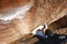 Bouldering in Hueco Tanks on 03/30/2019 with Blue Lizard Climbing and Yoga

Filename: SRM_20190330_1459120.jpg
Aperture: f/5.6
Shutter Speed: 1/250
Body: Canon EOS-1D Mark II
Lens: Canon EF 16-35mm f/2.8 L