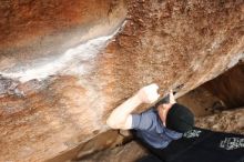 Bouldering in Hueco Tanks on 03/30/2019 with Blue Lizard Climbing and Yoga

Filename: SRM_20190330_1459180.jpg
Aperture: f/5.6
Shutter Speed: 1/250
Body: Canon EOS-1D Mark II
Lens: Canon EF 16-35mm f/2.8 L