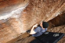 Bouldering in Hueco Tanks on 03/30/2019 with Blue Lizard Climbing and Yoga

Filename: SRM_20190330_1459360.jpg
Aperture: f/5.6
Shutter Speed: 1/250
Body: Canon EOS-1D Mark II
Lens: Canon EF 16-35mm f/2.8 L