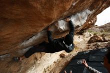 Bouldering in Hueco Tanks on 03/30/2019 with Blue Lizard Climbing and Yoga

Filename: SRM_20190330_1616230.jpg
Aperture: f/5.6
Shutter Speed: 1/250
Body: Canon EOS-1D Mark II
Lens: Canon EF 16-35mm f/2.8 L