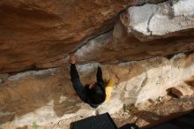 Bouldering in Hueco Tanks on 03/30/2019 with Blue Lizard Climbing and Yoga

Filename: SRM_20190330_1618180.jpg
Aperture: f/5.6
Shutter Speed: 1/320
Body: Canon EOS-1D Mark II
Lens: Canon EF 16-35mm f/2.8 L