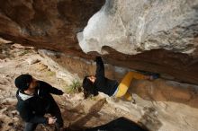 Bouldering in Hueco Tanks on 03/30/2019 with Blue Lizard Climbing and Yoga

Filename: SRM_20190330_1628150.jpg
Aperture: f/5.6
Shutter Speed: 1/320
Body: Canon EOS-1D Mark II
Lens: Canon EF 16-35mm f/2.8 L