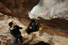 Bouldering in Hueco Tanks on 03/30/2019 with Blue Lizard Climbing and Yoga

Filename: SRM_20190330_1628180.jpg
Aperture: f/5.6
Shutter Speed: 1/320
Body: Canon EOS-1D Mark II
Lens: Canon EF 16-35mm f/2.8 L