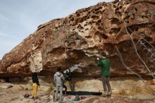 Bouldering in Hueco Tanks on 03/30/2019 with Blue Lizard Climbing and Yoga

Filename: SRM_20190330_1630290.jpg
Aperture: f/5.6
Shutter Speed: 1/640
Body: Canon EOS-1D Mark II
Lens: Canon EF 16-35mm f/2.8 L