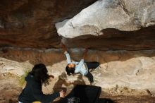 Bouldering in Hueco Tanks on 03/30/2019 with Blue Lizard Climbing and Yoga

Filename: SRM_20190330_1635300.jpg
Aperture: f/5.6
Shutter Speed: 1/500
Body: Canon EOS-1D Mark II
Lens: Canon EF 16-35mm f/2.8 L