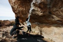 Bouldering in Hueco Tanks on 03/30/2019 with Blue Lizard Climbing and Yoga

Filename: SRM_20190330_1637400.jpg
Aperture: f/5.6
Shutter Speed: 1/400
Body: Canon EOS-1D Mark II
Lens: Canon EF 16-35mm f/2.8 L