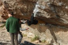 Bouldering in Hueco Tanks on 03/30/2019 with Blue Lizard Climbing and Yoga

Filename: SRM_20190330_1641260.jpg
Aperture: f/4.0
Shutter Speed: 1/400
Body: Canon EOS-1D Mark II
Lens: Canon EF 50mm f/1.8 II