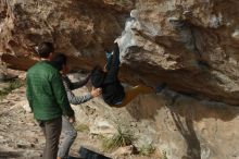 Bouldering in Hueco Tanks on 03/30/2019 with Blue Lizard Climbing and Yoga

Filename: SRM_20190330_1641410.jpg
Aperture: f/4.0
Shutter Speed: 1/500
Body: Canon EOS-1D Mark II
Lens: Canon EF 50mm f/1.8 II