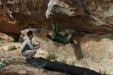 Bouldering in Hueco Tanks on 03/30/2019 with Blue Lizard Climbing and Yoga

Filename: SRM_20190330_1644140.jpg
Aperture: f/4.0
Shutter Speed: 1/400
Body: Canon EOS-1D Mark II
Lens: Canon EF 50mm f/1.8 II