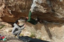 Bouldering in Hueco Tanks on 03/30/2019 with Blue Lizard Climbing and Yoga

Filename: SRM_20190330_1644210.jpg
Aperture: f/3.5
Shutter Speed: 1/500
Body: Canon EOS-1D Mark II
Lens: Canon EF 50mm f/1.8 II