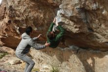 Bouldering in Hueco Tanks on 03/30/2019 with Blue Lizard Climbing and Yoga

Filename: SRM_20190330_1644430.jpg
Aperture: f/4.0
Shutter Speed: 1/400
Body: Canon EOS-1D Mark II
Lens: Canon EF 50mm f/1.8 II