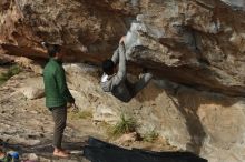 Bouldering in Hueco Tanks on 03/30/2019 with Blue Lizard Climbing and Yoga

Filename: SRM_20190330_1650530.jpg
Aperture: f/4.0
Shutter Speed: 1/500
Body: Canon EOS-1D Mark II
Lens: Canon EF 50mm f/1.8 II