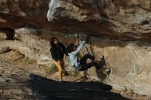 Bouldering in Hueco Tanks on 03/30/2019 with Blue Lizard Climbing and Yoga

Filename: SRM_20190330_1654560.jpg
Aperture: f/4.0
Shutter Speed: 1/640
Body: Canon EOS-1D Mark II
Lens: Canon EF 50mm f/1.8 II