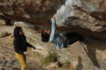 Bouldering in Hueco Tanks on 03/30/2019 with Blue Lizard Climbing and Yoga

Filename: SRM_20190330_1655190.jpg
Aperture: f/4.0
Shutter Speed: 1/640
Body: Canon EOS-1D Mark II
Lens: Canon EF 50mm f/1.8 II