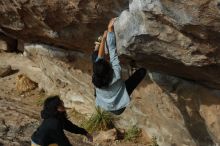 Bouldering in Hueco Tanks on 03/30/2019 with Blue Lizard Climbing and Yoga

Filename: SRM_20190330_1655340.jpg
Aperture: f/4.0
Shutter Speed: 1/640
Body: Canon EOS-1D Mark II
Lens: Canon EF 50mm f/1.8 II