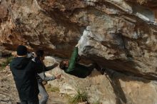 Bouldering in Hueco Tanks on 03/30/2019 with Blue Lizard Climbing and Yoga

Filename: SRM_20190330_1703020.jpg
Aperture: f/4.0
Shutter Speed: 1/640
Body: Canon EOS-1D Mark II
Lens: Canon EF 50mm f/1.8 II