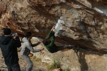 Bouldering in Hueco Tanks on 03/30/2019 with Blue Lizard Climbing and Yoga

Filename: SRM_20190330_1703050.jpg
Aperture: f/4.0
Shutter Speed: 1/640
Body: Canon EOS-1D Mark II
Lens: Canon EF 50mm f/1.8 II