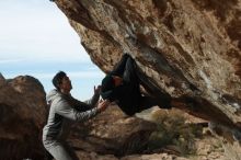 Bouldering in Hueco Tanks on 03/30/2019 with Blue Lizard Climbing and Yoga

Filename: SRM_20190330_1704230.jpg
Aperture: f/4.0
Shutter Speed: 1/640
Body: Canon EOS-1D Mark II
Lens: Canon EF 50mm f/1.8 II