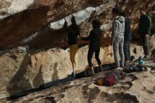 Bouldering in Hueco Tanks on 03/30/2019 with Blue Lizard Climbing and Yoga

Filename: SRM_20190330_1705380.jpg
Aperture: f/4.0
Shutter Speed: 1/800
Body: Canon EOS-1D Mark II
Lens: Canon EF 50mm f/1.8 II