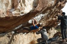 Bouldering in Hueco Tanks on 03/30/2019 with Blue Lizard Climbing and Yoga

Filename: SRM_20190330_1708280.jpg
Aperture: f/4.0
Shutter Speed: 1/400
Body: Canon EOS-1D Mark II
Lens: Canon EF 50mm f/1.8 II