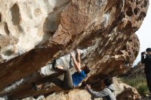 Bouldering in Hueco Tanks on 03/30/2019 with Blue Lizard Climbing and Yoga

Filename: SRM_20190330_1708470.jpg
Aperture: f/4.0
Shutter Speed: 1/500
Body: Canon EOS-1D Mark II
Lens: Canon EF 50mm f/1.8 II