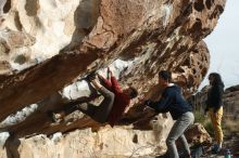 Bouldering in Hueco Tanks on 03/30/2019 with Blue Lizard Climbing and Yoga

Filename: SRM_20190330_1724590.jpg
Aperture: f/4.0
Shutter Speed: 1/640
Body: Canon EOS-1D Mark II
Lens: Canon EF 50mm f/1.8 II