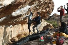 Bouldering in Hueco Tanks on 03/30/2019 with Blue Lizard Climbing and Yoga

Filename: SRM_20190330_1728160.jpg
Aperture: f/4.0
Shutter Speed: 1/320
Body: Canon EOS-1D Mark II
Lens: Canon EF 50mm f/1.8 II