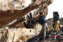 Bouldering in Hueco Tanks on 03/30/2019 with Blue Lizard Climbing and Yoga

Filename: SRM_20190330_1729300.jpg
Aperture: f/4.0
Shutter Speed: 1/250
Body: Canon EOS-1D Mark II
Lens: Canon EF 50mm f/1.8 II