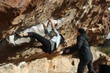 Bouldering in Hueco Tanks on 03/30/2019 with Blue Lizard Climbing and Yoga

Filename: SRM_20190330_1735060.jpg
Aperture: f/4.0
Shutter Speed: 1/500
Body: Canon EOS-1D Mark II
Lens: Canon EF 50mm f/1.8 II