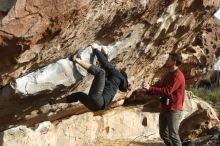 Bouldering in Hueco Tanks on 03/30/2019 with Blue Lizard Climbing and Yoga

Filename: SRM_20190330_1736550.jpg
Aperture: f/4.0
Shutter Speed: 1/400
Body: Canon EOS-1D Mark II
Lens: Canon EF 50mm f/1.8 II