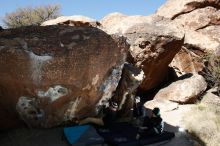 Bouldering in Hueco Tanks on 03/31/2019 with Blue Lizard Climbing and Yoga

Filename: SRM_20190331_1029210.jpg
Aperture: f/5.6
Shutter Speed: 1/250
Body: Canon EOS-1D Mark II
Lens: Canon EF 16-35mm f/2.8 L