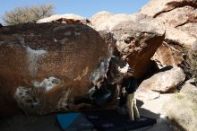 Bouldering in Hueco Tanks on 03/31/2019 with Blue Lizard Climbing and Yoga

Filename: SRM_20190331_1031330.jpg
Aperture: f/5.6
Shutter Speed: 1/250
Body: Canon EOS-1D Mark II
Lens: Canon EF 16-35mm f/2.8 L