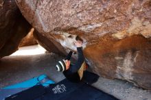 Bouldering in Hueco Tanks on 03/31/2019 with Blue Lizard Climbing and Yoga

Filename: SRM_20190331_1043300.jpg
Aperture: f/5.6
Shutter Speed: 1/250
Body: Canon EOS-1D Mark II
Lens: Canon EF 16-35mm f/2.8 L