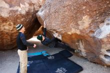 Bouldering in Hueco Tanks on 03/31/2019 with Blue Lizard Climbing and Yoga

Filename: SRM_20190331_1044360.jpg
Aperture: f/5.6
Shutter Speed: 1/250
Body: Canon EOS-1D Mark II
Lens: Canon EF 16-35mm f/2.8 L