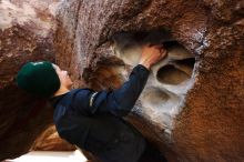 Bouldering in Hueco Tanks on 03/31/2019 with Blue Lizard Climbing and Yoga

Filename: SRM_20190331_1055080.jpg
Aperture: f/5.6
Shutter Speed: 1/250
Body: Canon EOS-1D Mark II
Lens: Canon EF 16-35mm f/2.8 L