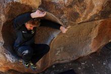 Bouldering in Hueco Tanks on 03/31/2019 with Blue Lizard Climbing and Yoga

Filename: SRM_20190331_1107540.jpg
Aperture: f/5.6
Shutter Speed: 1/250
Body: Canon EOS-1D Mark II
Lens: Canon EF 16-35mm f/2.8 L